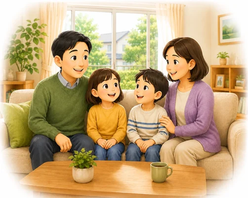 実家に住む選択肢のイメージ（自分や家族が住む）