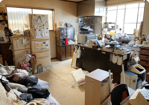 作業前の室内の様子
