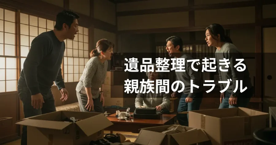 遺品整理の親族間のトラブル