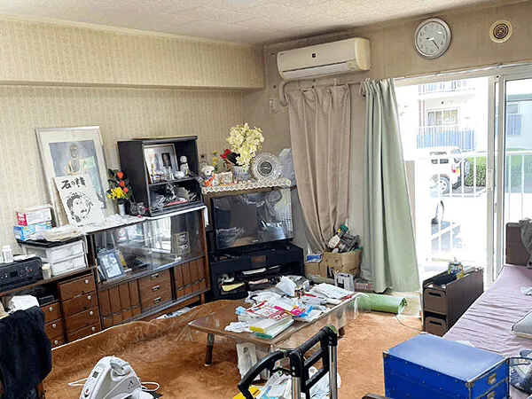 マンション3LDKの遺品整理 BEFORE